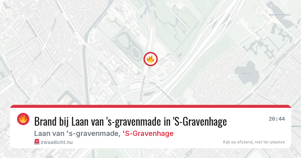 Brand bij Laan van 's-gravenmade in 'S-Gravenhage — 4 jun 2026
