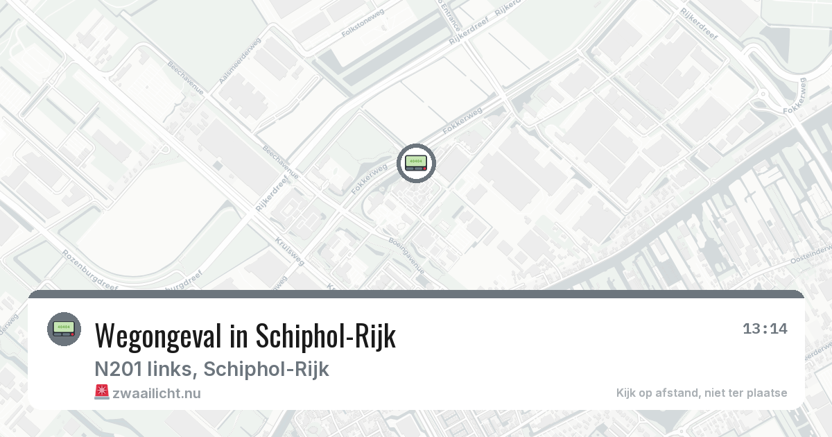 Wegongeval in Schiphol-Rijk — 12 mrt 2026