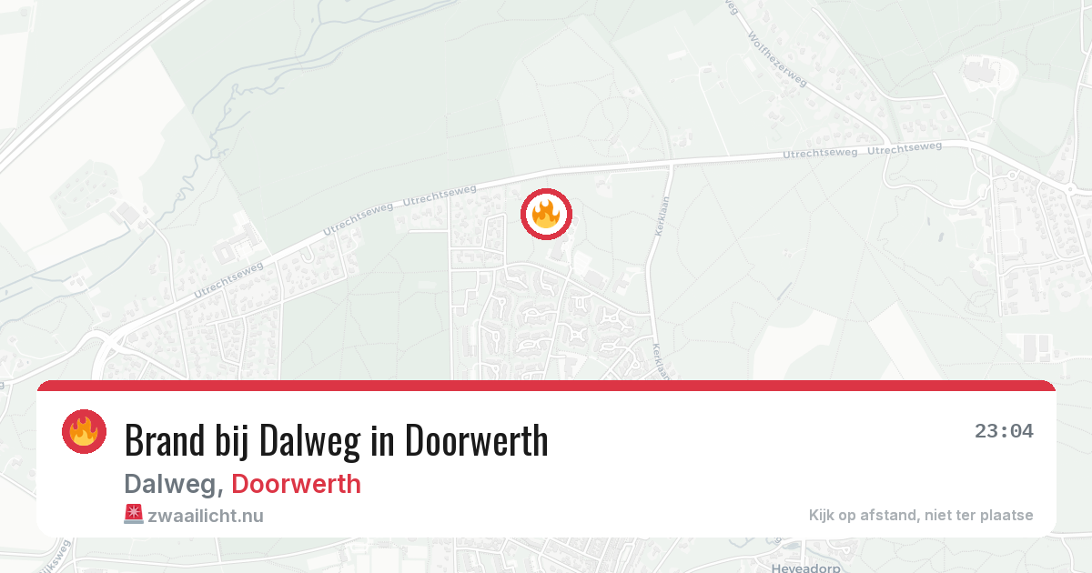 Brand bij Dalweg in Doorwerth — 24 mrt 2026