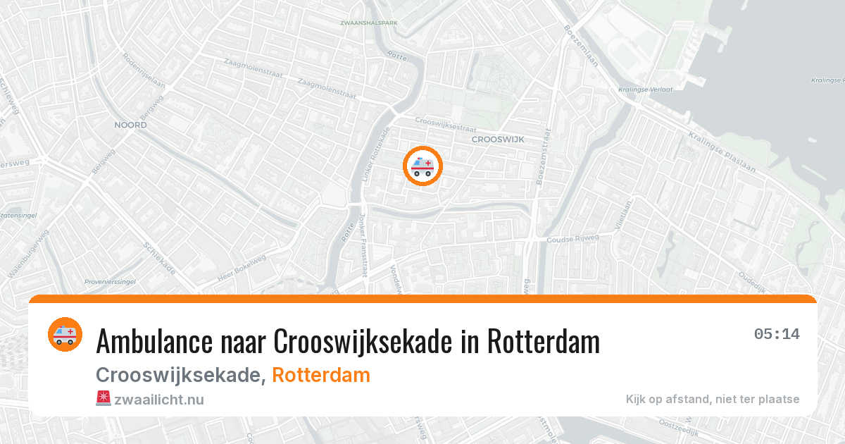 Ambulance naar Crooswijksekade in Rotterdam — 14 jul 2026