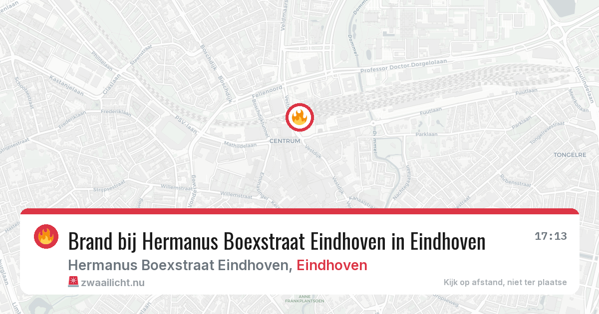 Brand bij Hermanus Boexstraat Eindhoven in Eindhoven — 7 apr 2026