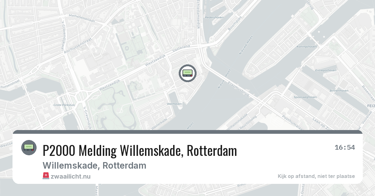 P2000 Melding Willemskade, Rotterdam — 3 mrt 2026