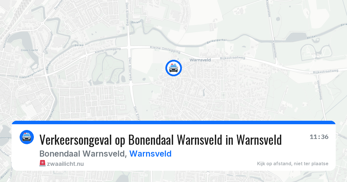 Verkeersongeval op Bonendaal Warnsveld in Warnsveld — 22 mrt 2026