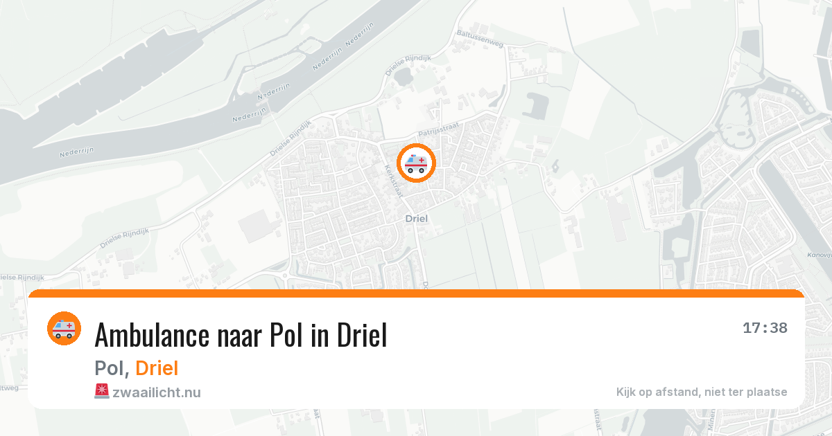 Ambulance naar Pol in Driel — 14 mei 2026