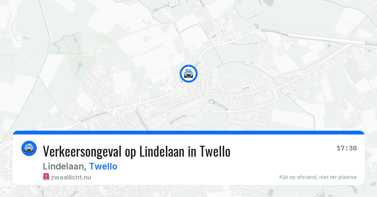 Verkeersongeval op Lindelaan in Twello — 23 mrt 2026