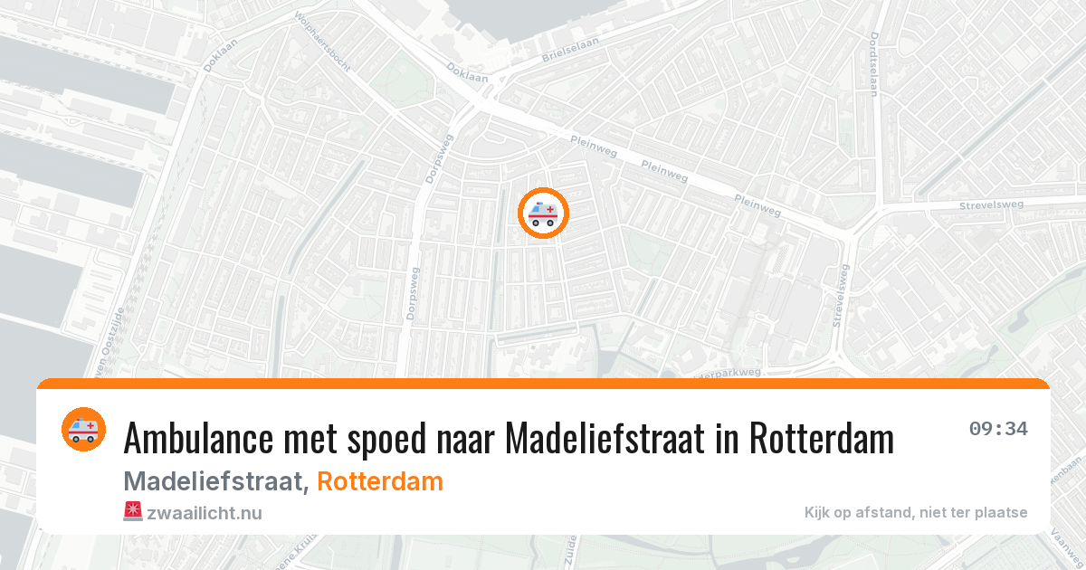 Ambulance met spoed naar Madeliefstraat in Rotterdam — 12 mei 2026
