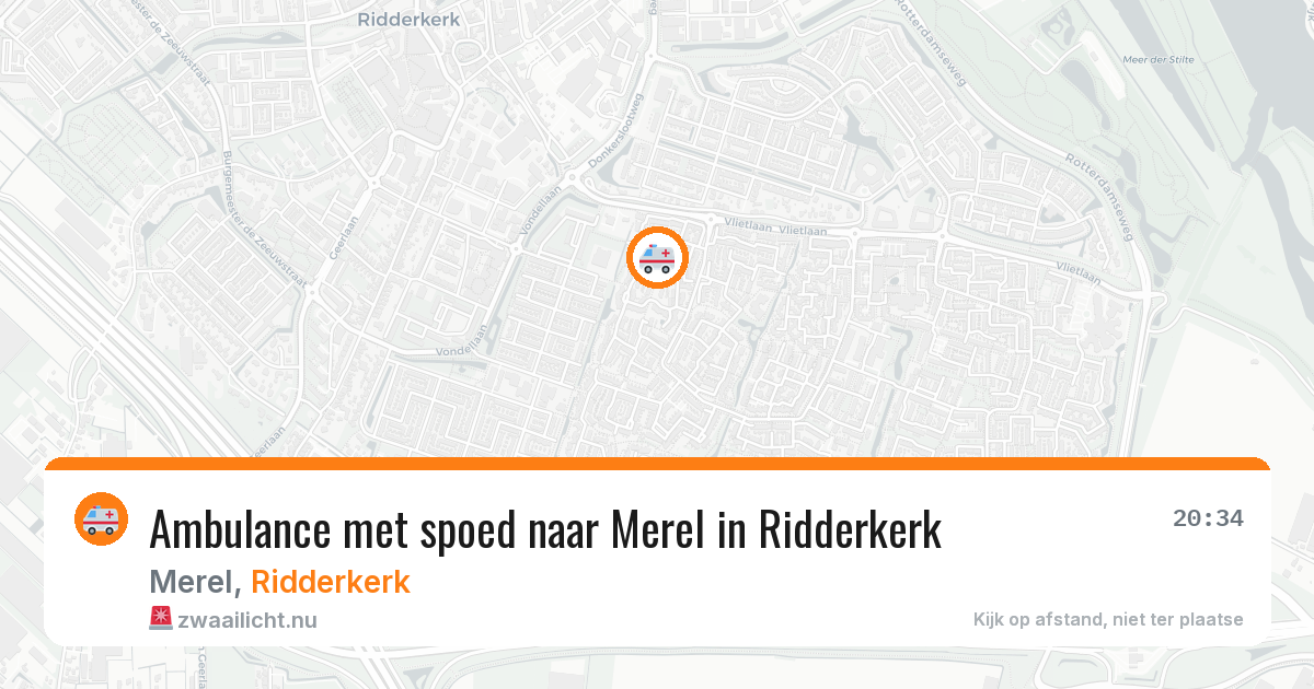 Ambulance met spoed naar Merel in Ridderkerk — 27 mrt 2026