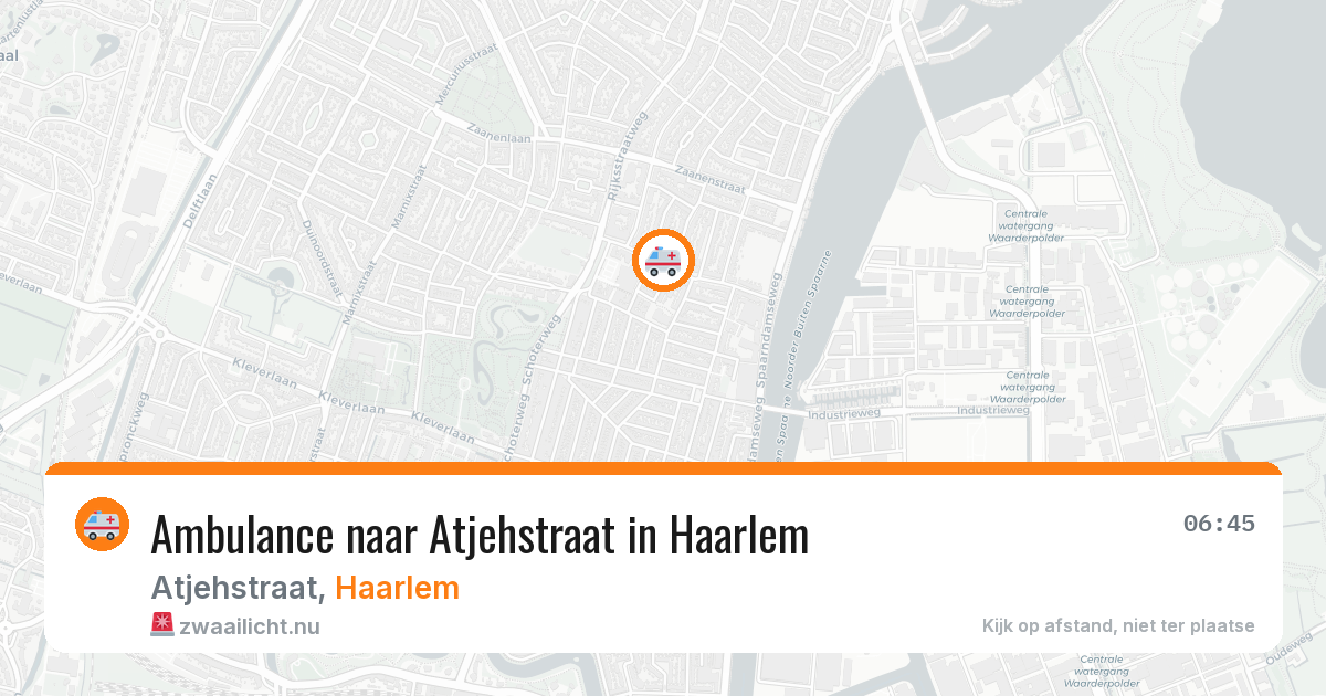 Ambulance naar Atjehstraat in Haarlem — 11 jul 2026