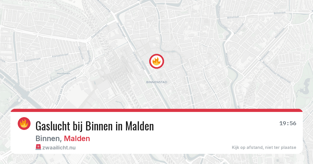 Gaslucht bij Binnen in Malden — 24 mrt 2026