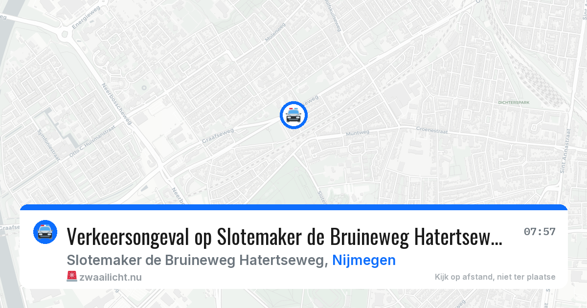 Verkeersongeval op Slotemaker de Bruineweg Hatertseweg in Nijmegen — 10 feb 2026