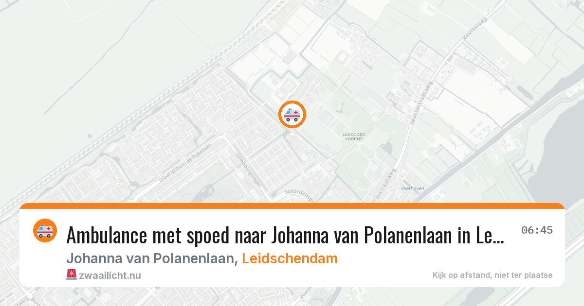 Ambulance met spoed naar Johanna van Polanenlaan in Leidschendam — 2 jun 2026
