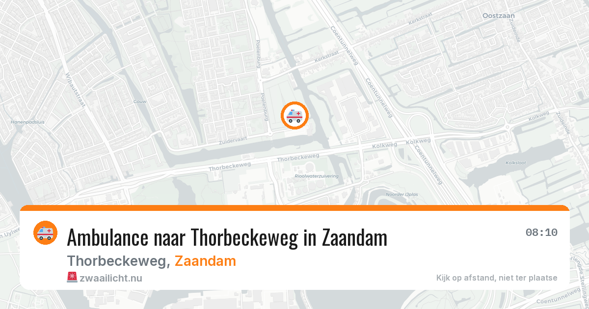 Ambulance naar Thorbeckeweg in Zaandam — 30 mrt 2026