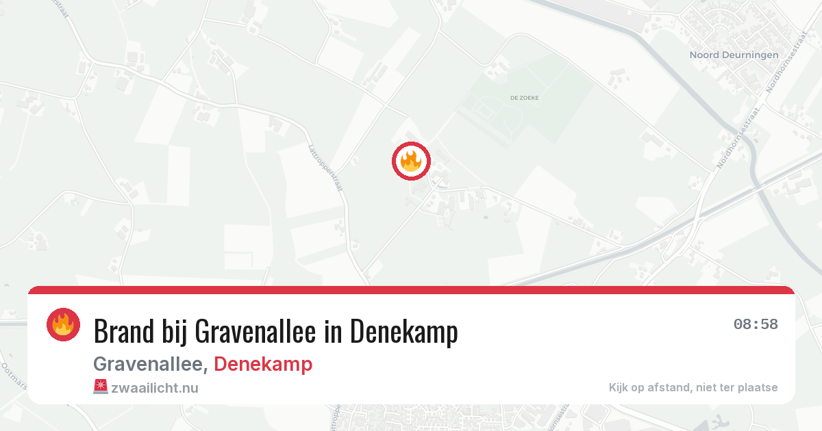 Brand bij Gravenallee in Denekamp — 27 mrt 2026