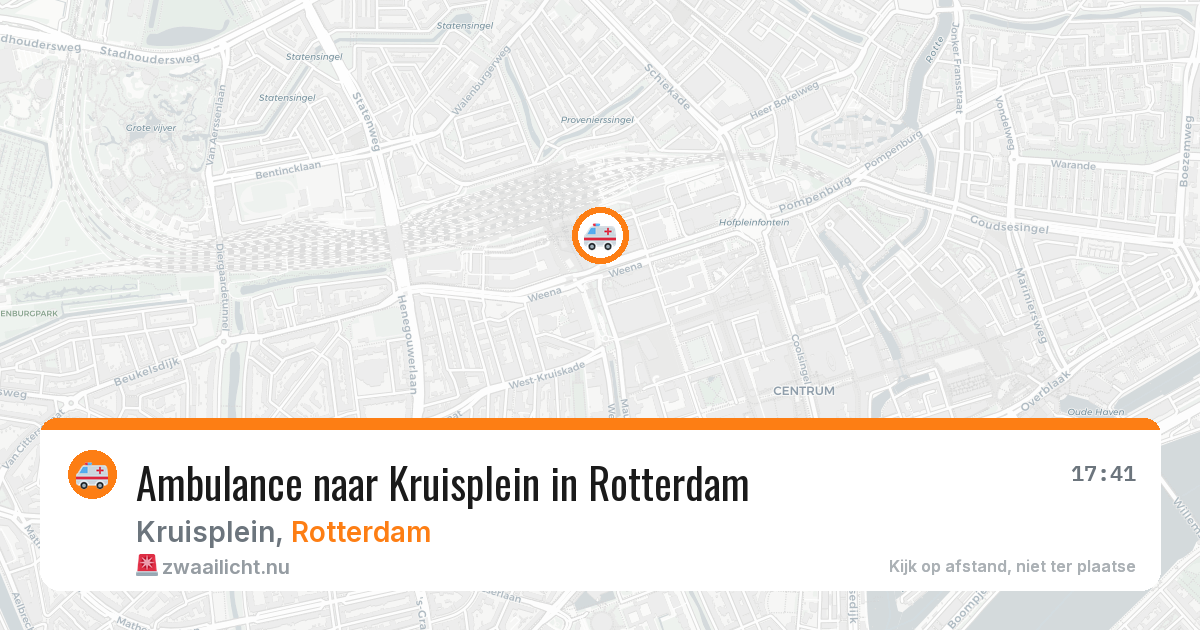 Ambulance naar Kruisplein in Rotterdam — 28 mrt 2026