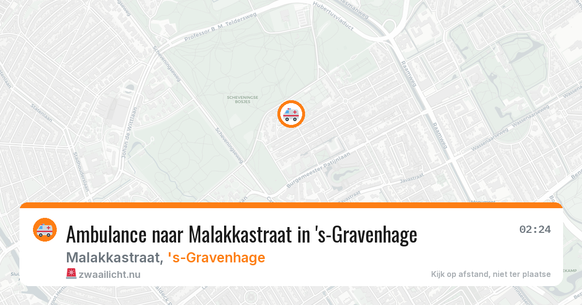 Ambulance naar Malakkastraat in 's-Gravenhage — 23 mei 2026