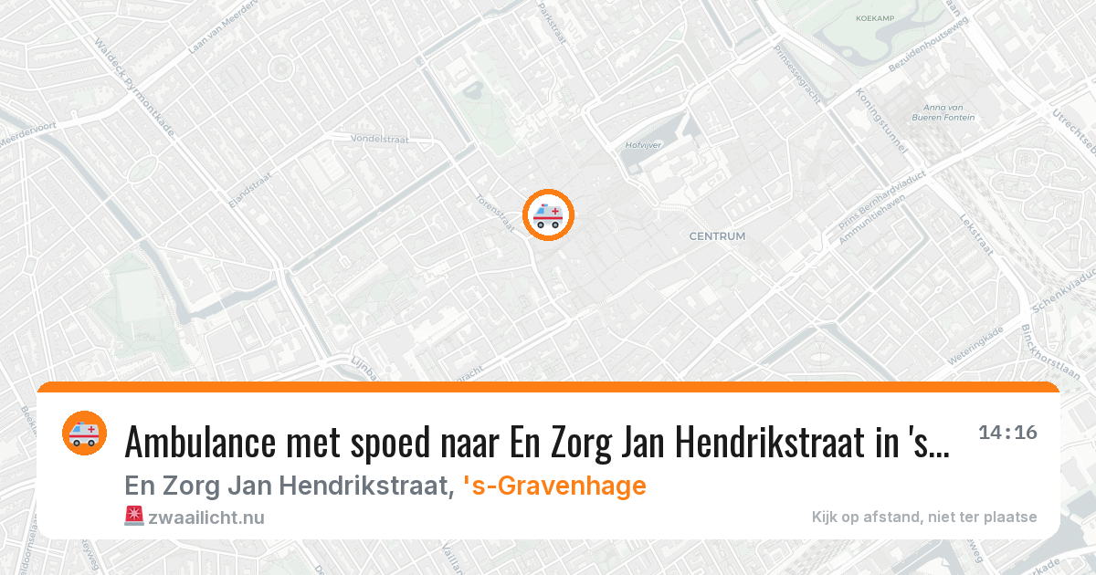 Ambulance met spoed naar En Zorg Jan Hendrikstraat in 's-Gravenhage — 4 feb 2026