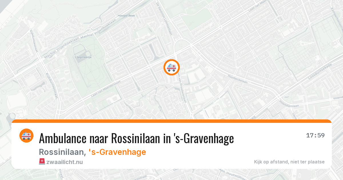 Ambulance naar Rossinilaan in 's-Gravenhage — 15 jul 2026