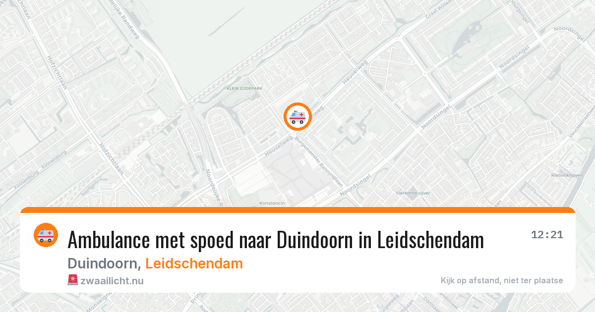 Ambulance met spoed naar Duindoorn in Leidschendam — 26 jul 2026