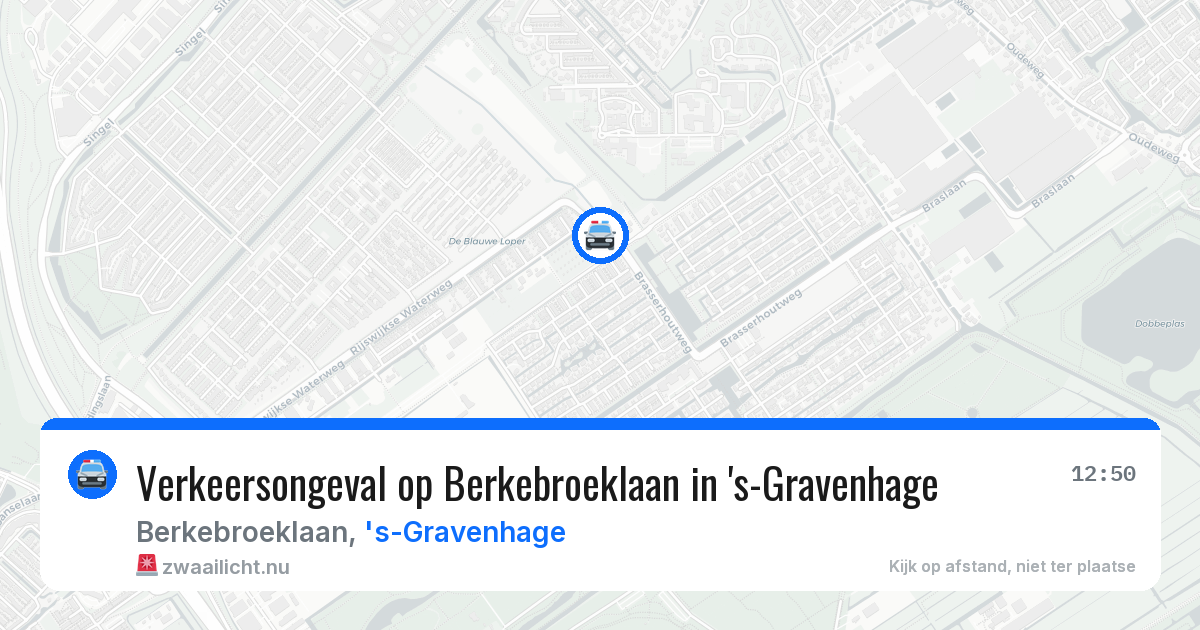 Verkeersongeval op Berkebroeklaan in 's-Gravenhage — 18 mei 2026