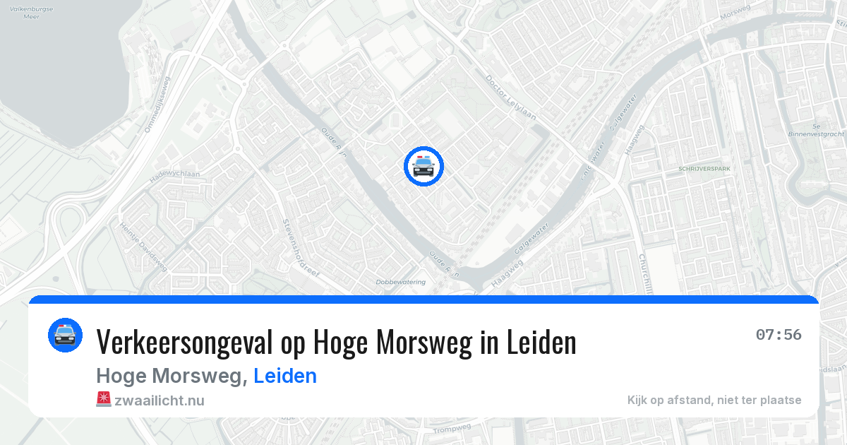 Verkeersongeval op Hoge Morsweg in Leiden — 22 jan 2026