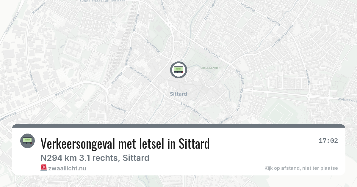 Verkeersongeval met letsel in Sittard — 21 jul 2026