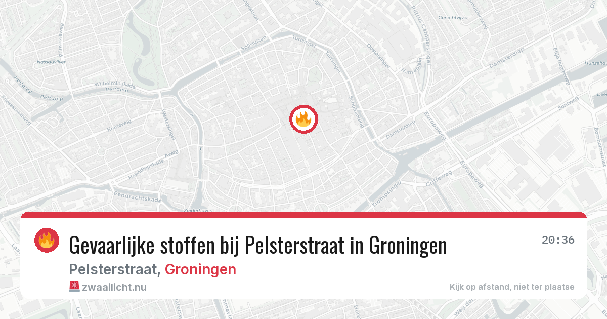 Gevaarlijke stoffen bij Pelsterstraat in Groningen — 30 mrt 2026