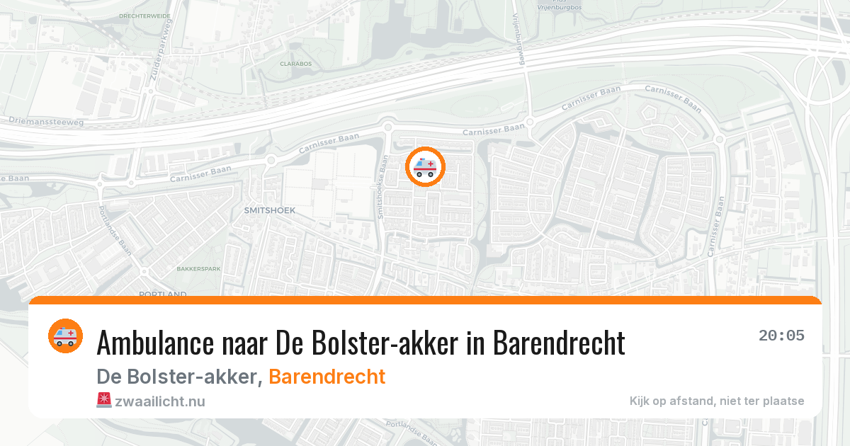 Ambulance naar De Bolster-akker in Barendrecht — 10 jul 2026