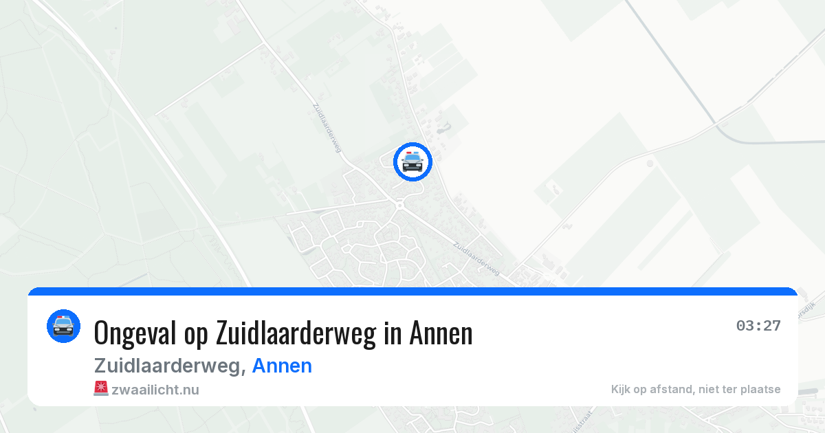 Ongeval op Zuidlaarderweg in Annen — 26 jun 2026