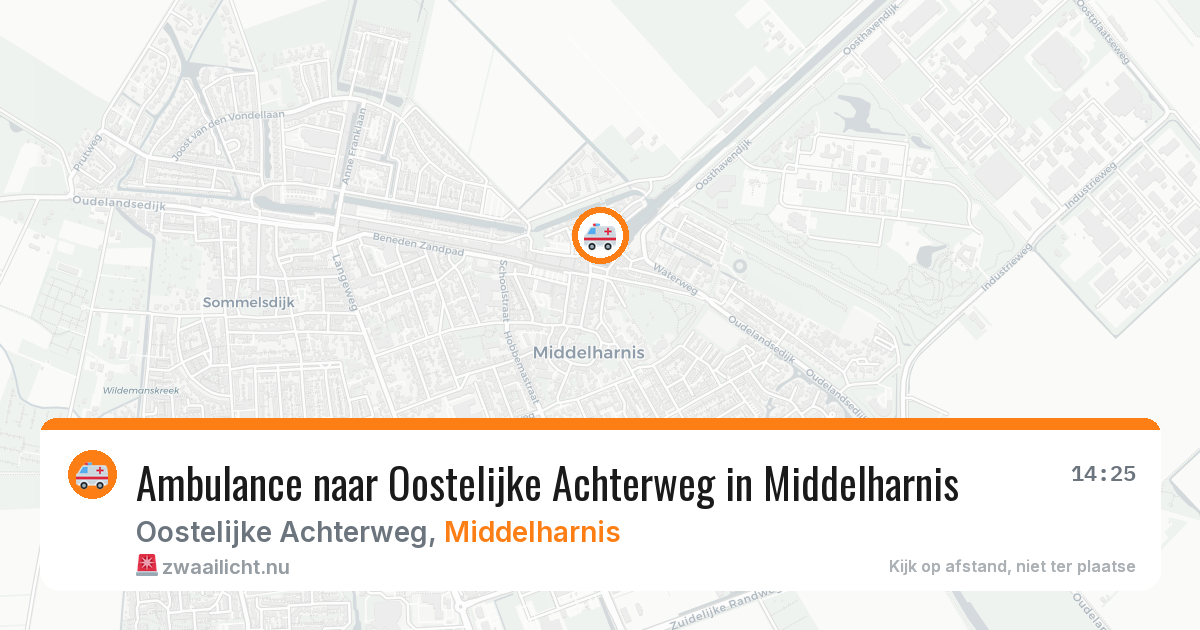 Ambulance naar Oostelijke Achterweg in Middelharnis — 17 jul 2026