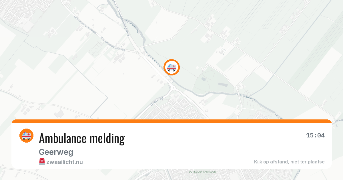 Ambulance melding — 13 jun 2026