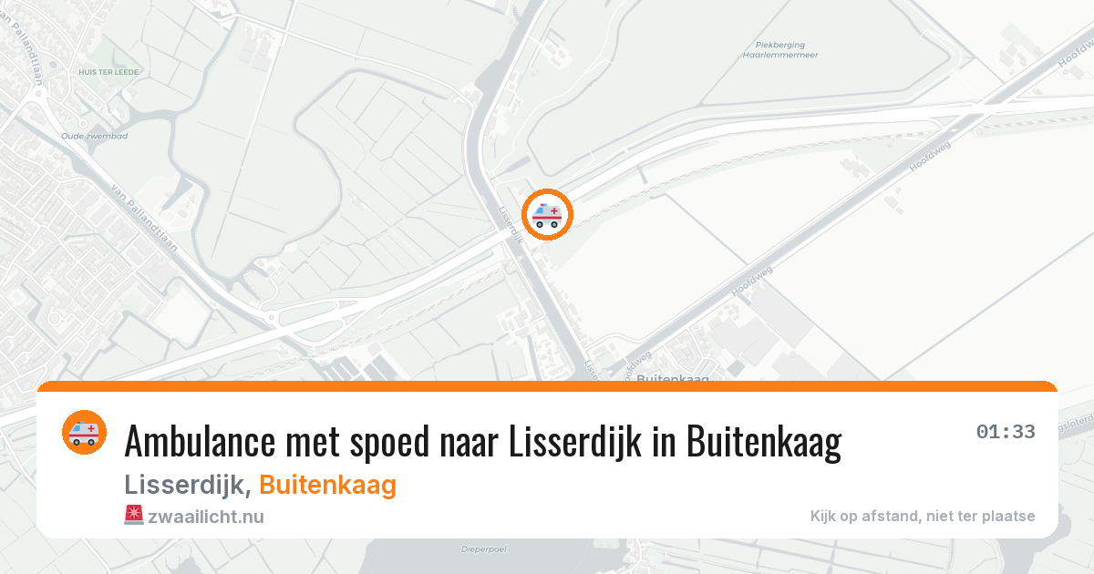 Ambulance met spoed naar Lisserdijk in Buitenkaag — 28 mei 2026