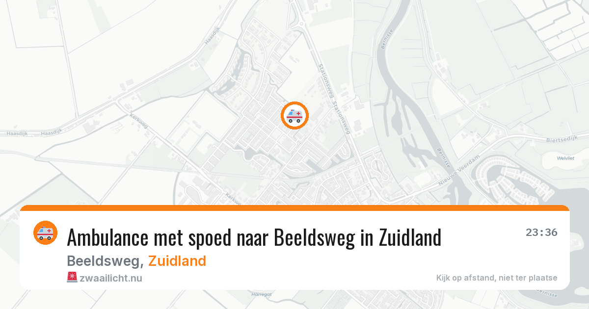Ambulance met spoed naar Beeldsweg in Zuidland — 11 jul 2026