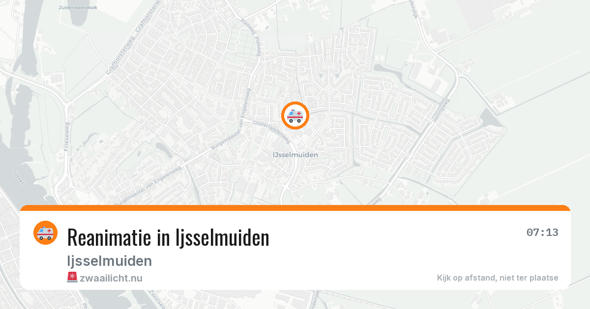 Reanimatie in Ijsselmuiden — 1 apr 2026