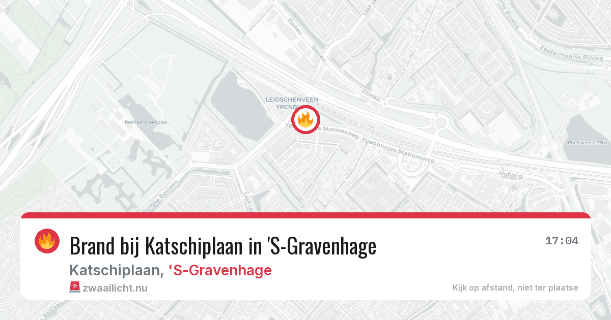 Brand bij Katschiplaan in 'S-Gravenhage — 17 jul 2026
