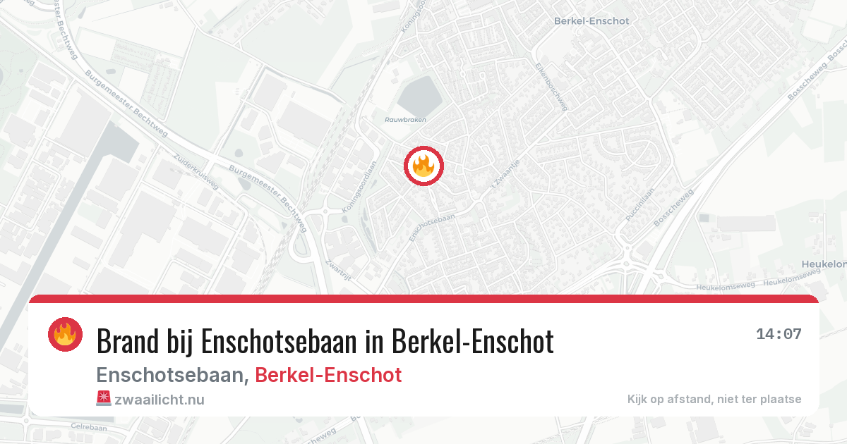 Brand bij Enschotsebaan in Berkel-Enschot — 30 mrt 2026