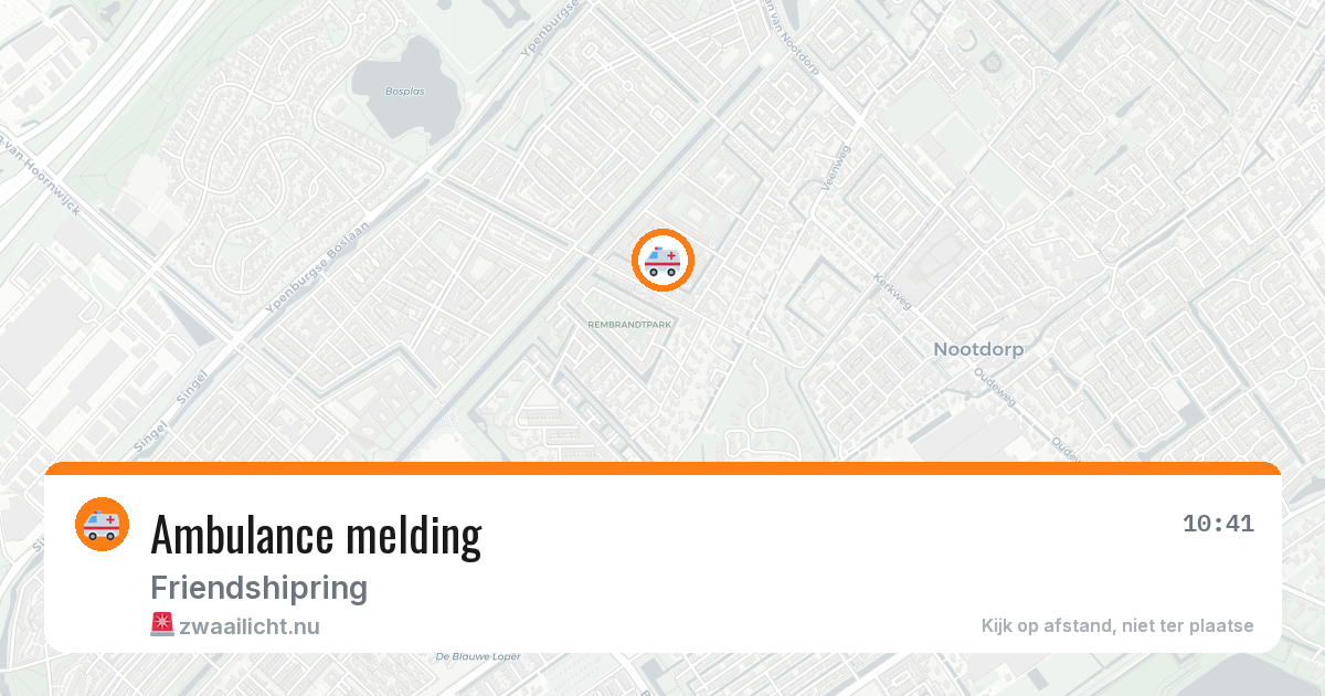 Ambulance melding — 24 jan 2026