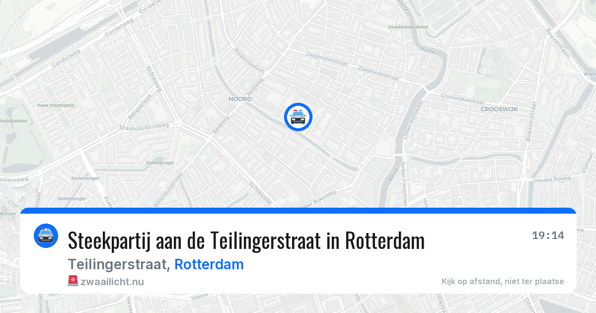 Steekpartij aan de Teilingerstraat in Rotterdam — 12 jul 2026