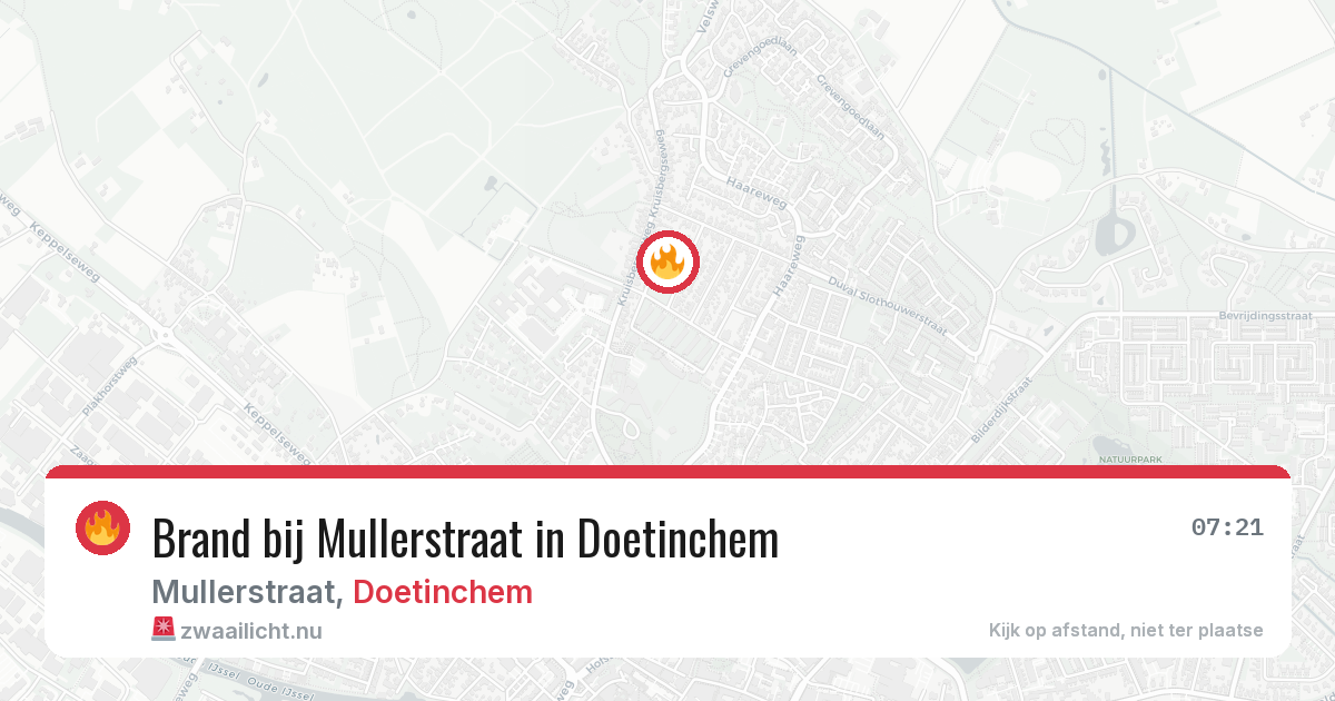 Brand bij Mullerstraat in Doetinchem — 2 jun 2026