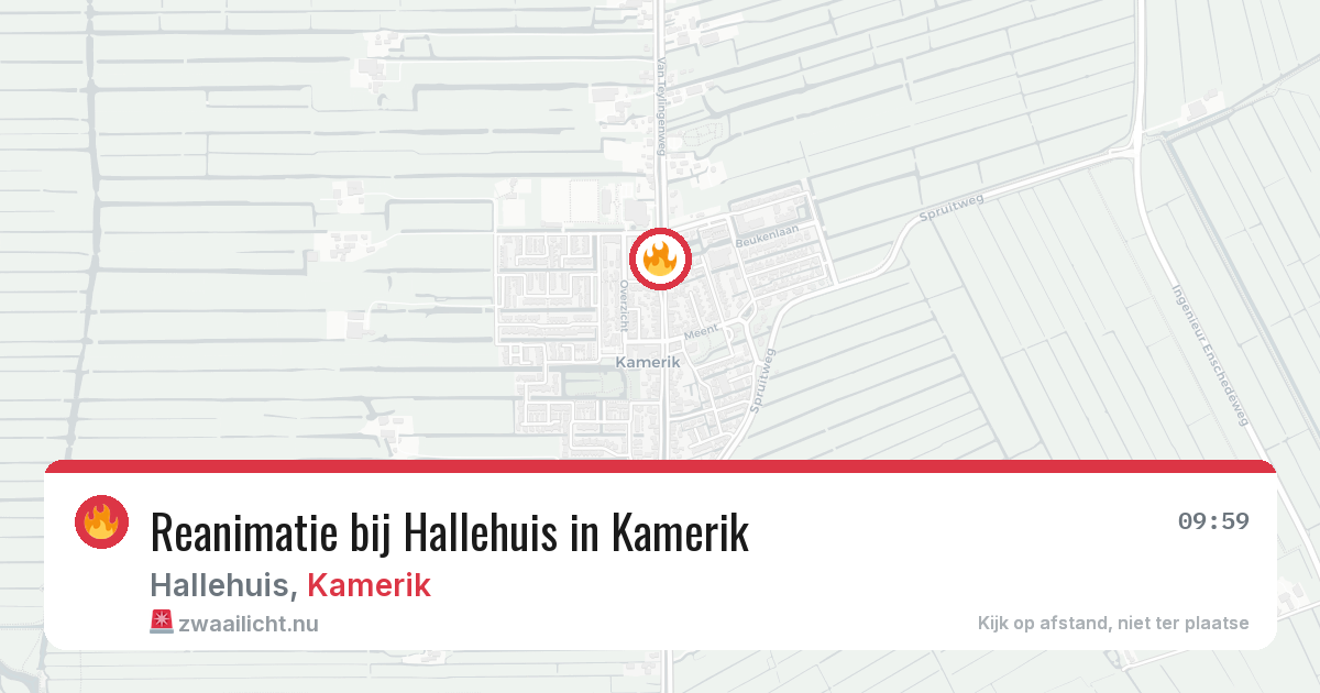 Reanimatie bij Hallehuis in Kamerik — 26 mei 2026