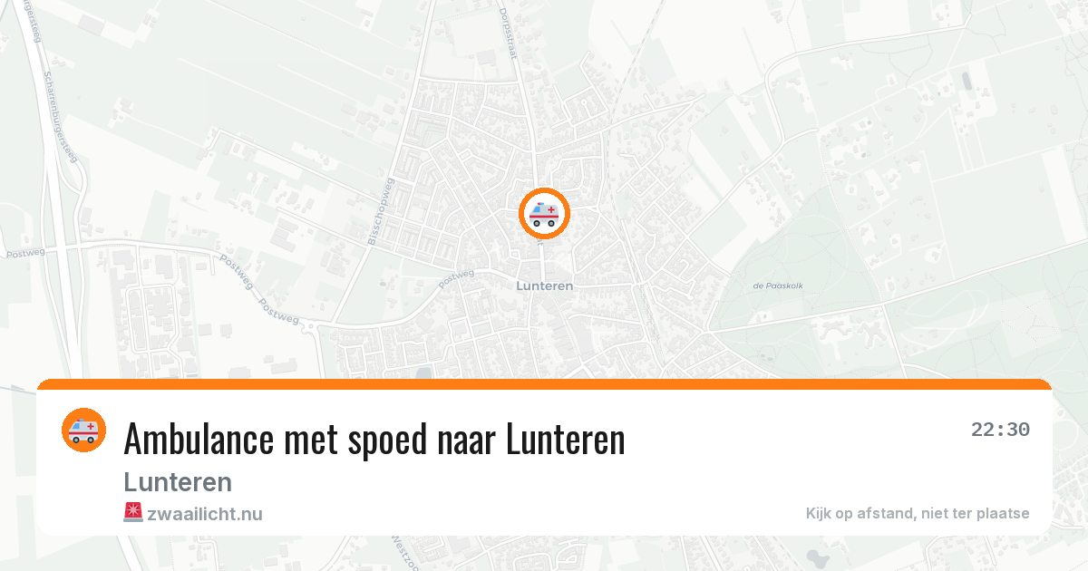 Ambulance met spoed naar Lunteren — 28 feb 2026 | 🚨 Zwaailicht.nu