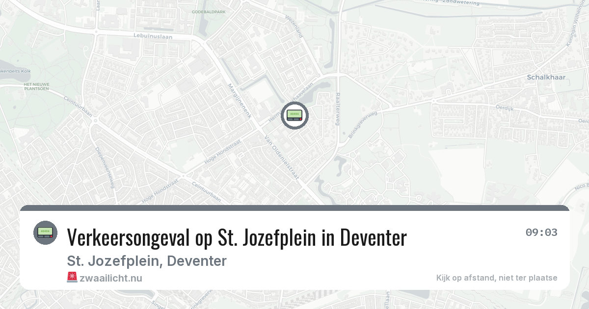 Verkeersongeval op St. Jozefplein in Deventer — 26 jun 2026
