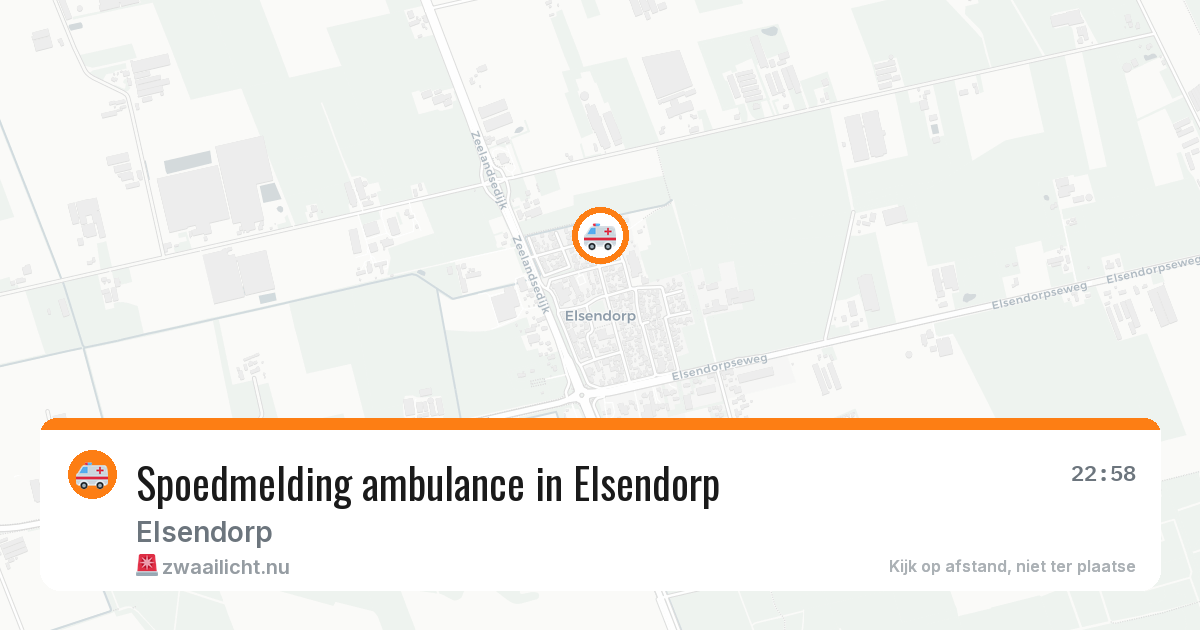 Spoedmelding ambulance in Elsendorp — 24 mei 2026