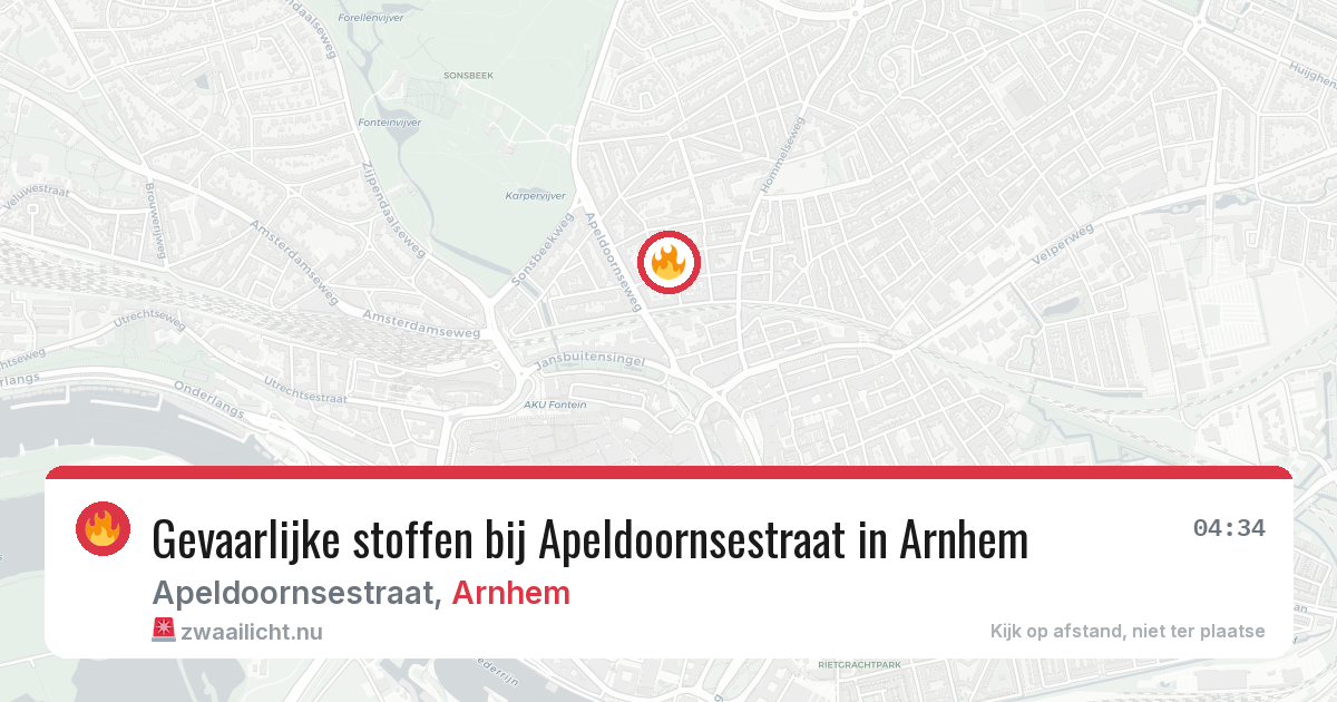 Gevaarlijke stoffen bij Apeldoornsestraat in Arnhem — 13 mrt 2026