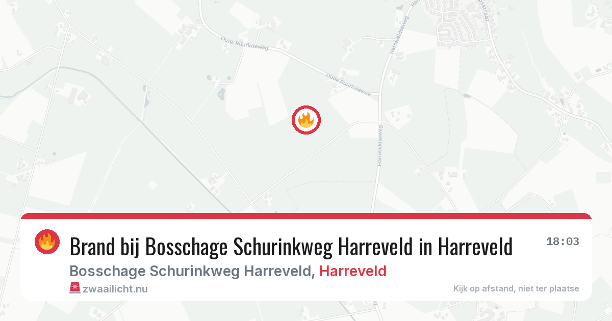 Brand bij Bosschage Schurinkweg Harreveld in Harreveld — 23 mrt 2026