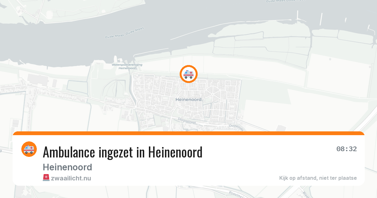 Ambulance ingezet in Heinenoord — 30 mei 2026