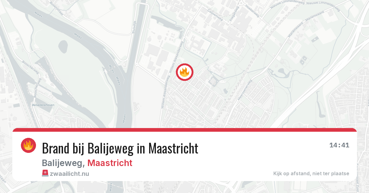 Brand bij Balijeweg in Maastricht — 12 feb 2026
