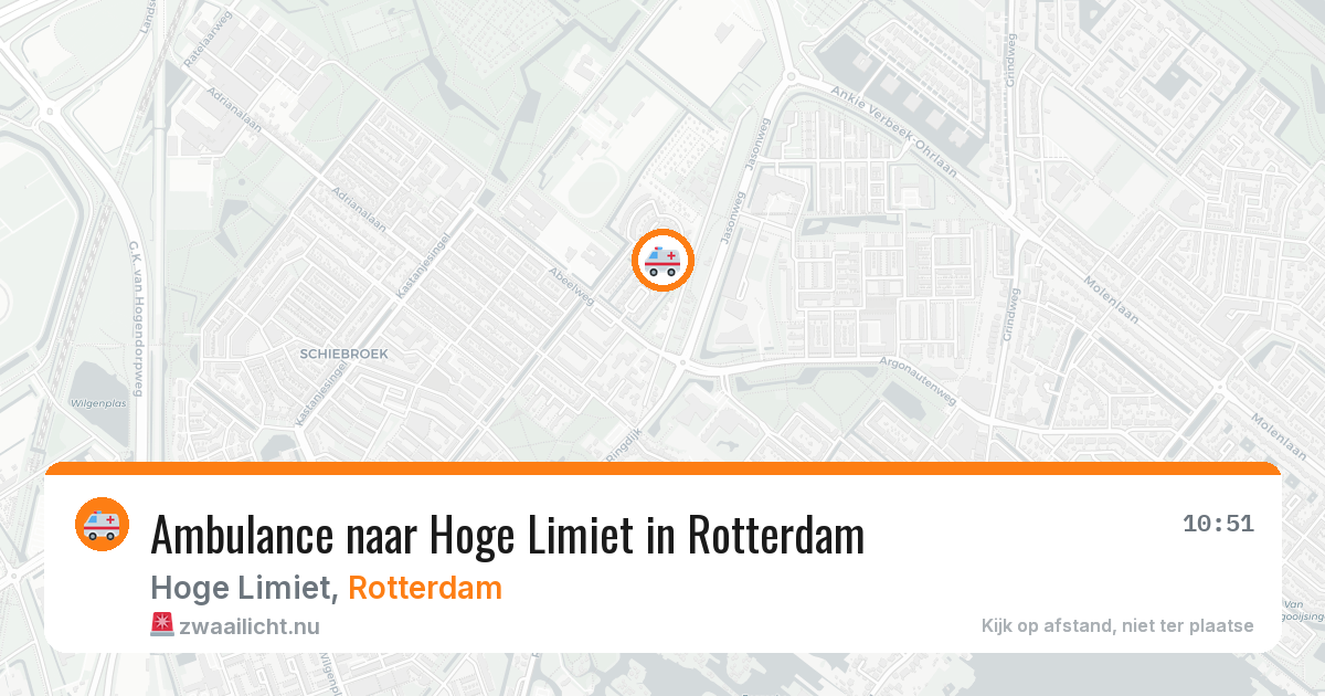 Ambulance naar Hoge Limiet in Rotterdam — 1 apr 2026
