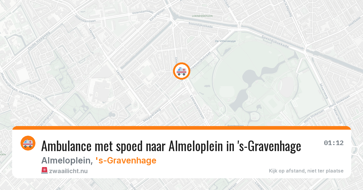 Ambulance met spoed naar Almeloplein in 's-Gravenhage — 25 jan 2026