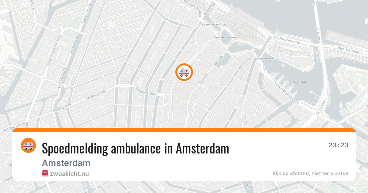 Spoedmelding ambulance in Amsterdam — 14 jul 2026