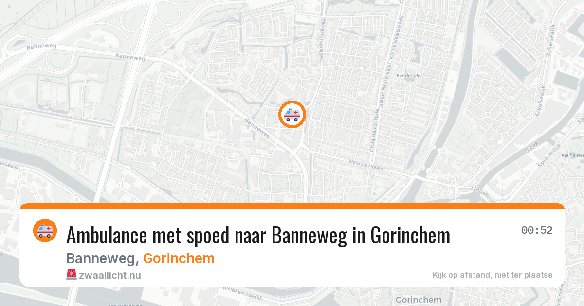 Ambulance met spoed naar Banneweg in Gorinchem — 6 mei 2026